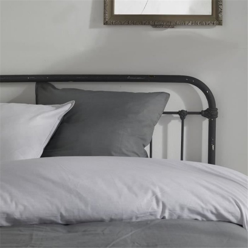 Image secondaire de Housse de couette - TODAY - CHARME - Coton 57 fils - Gris clair x Dune Constance - 260 x 240 cm