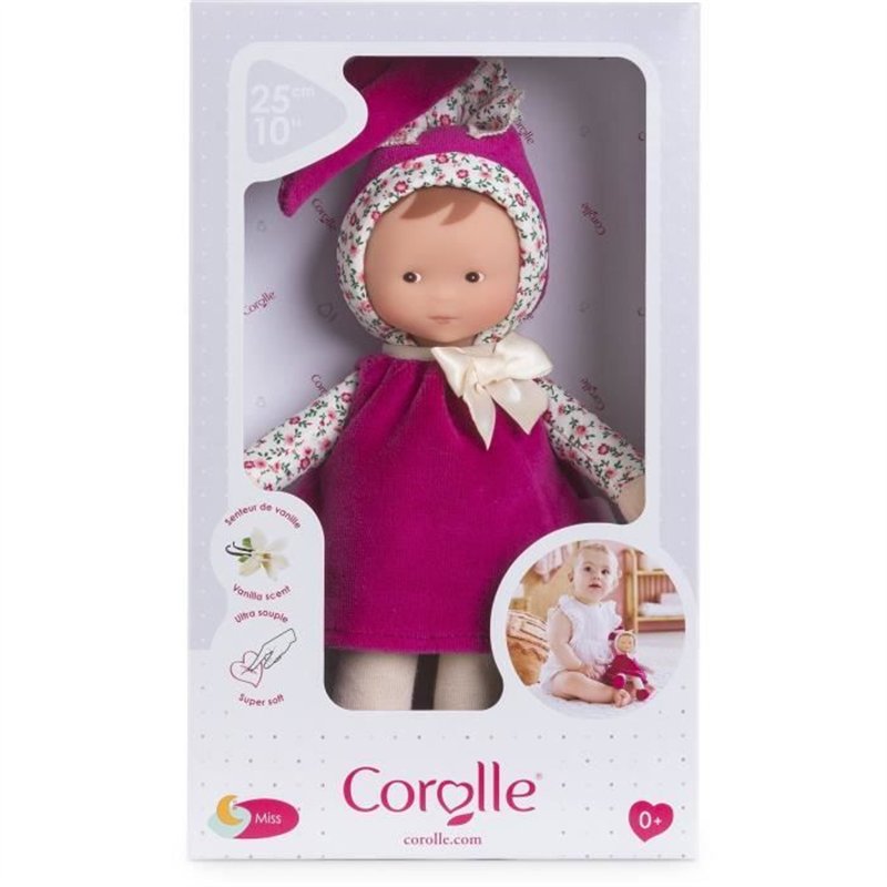 Image secondaire de Doudou - COROLLE - Miss Rose Grenadine - 25 cm - senteur vanille - des la naissance