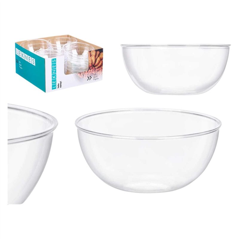 Image secondaire de Set de Bols Leknes CK80678 Transparent Plastique 700 ml 15,2 x 7 x 15,2 cm (24 Unités)