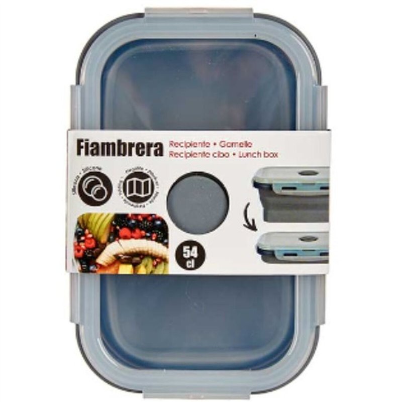 Image secondaire de Boîte à lunch Kinvara CH19130-1 Gris Transparent ABS 540 ml (12 Unités)