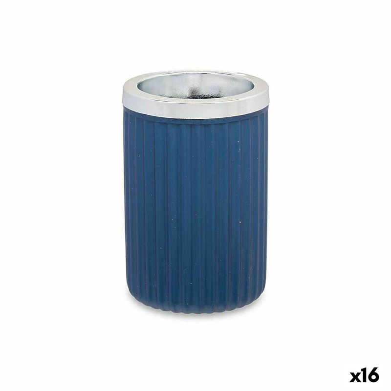 Verre Berilo 3436-5 Bleu Plastique 7,5 x 11,5 x 7,5 cm (16 Unités)
