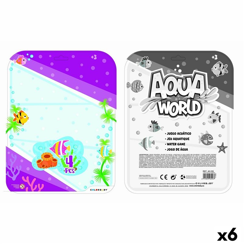 Image secondaire de Jeu d'eau Colorbaby AQUA WORLD 16,5 x 19,7 x 2,5 cm (6 Unités)
