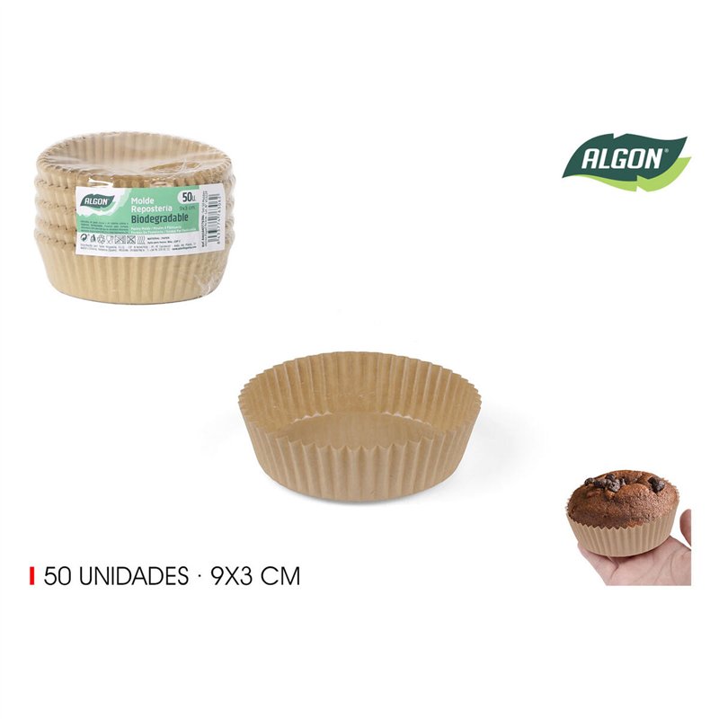 Image secondaire de Ensemble de moules à pâtisserie Algon Papier 9 X 3 CM 50 Pièces (36 Unités)