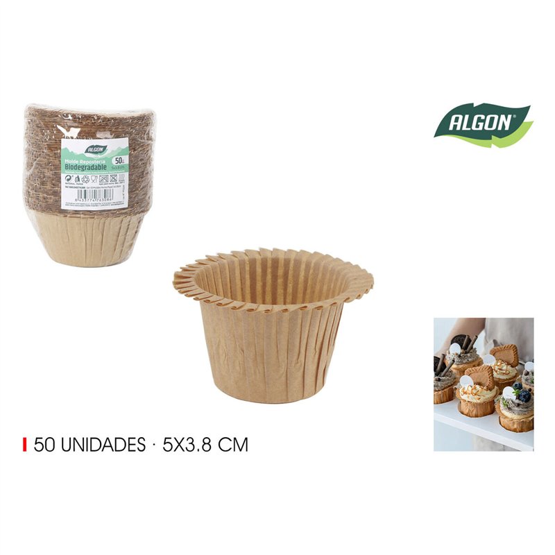 Image secondaire de Ensemble de moules à pâtisserie Algon Papier 5 x 3,8 cm 50 Pièces (36 Unités)