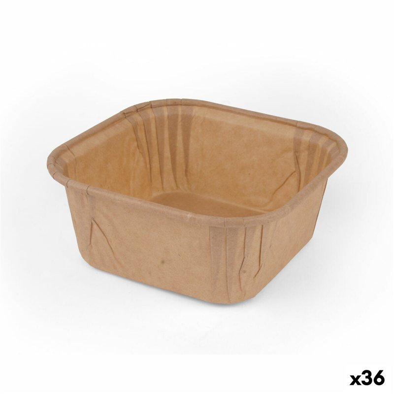 Ensemble de moules à pâtisserie Algon Papier 6,5 x 6,5 x 3,5 cm 25 Pièces (36 Unités)