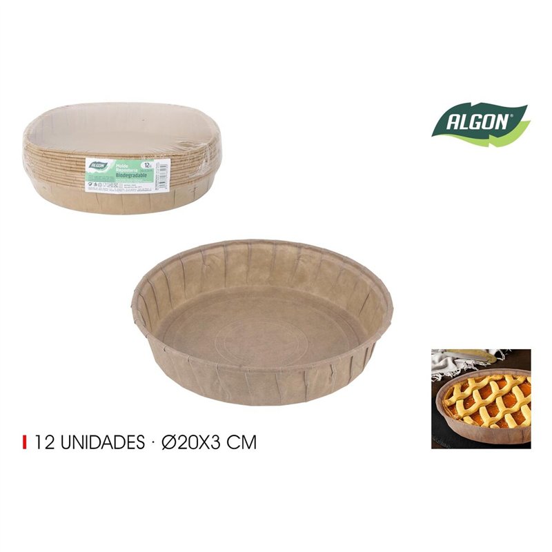 Image secondaire de Ensemble de moules à pâtisserie Algon Papier 20 x 4 cm 12 Pièces (24 Unités)