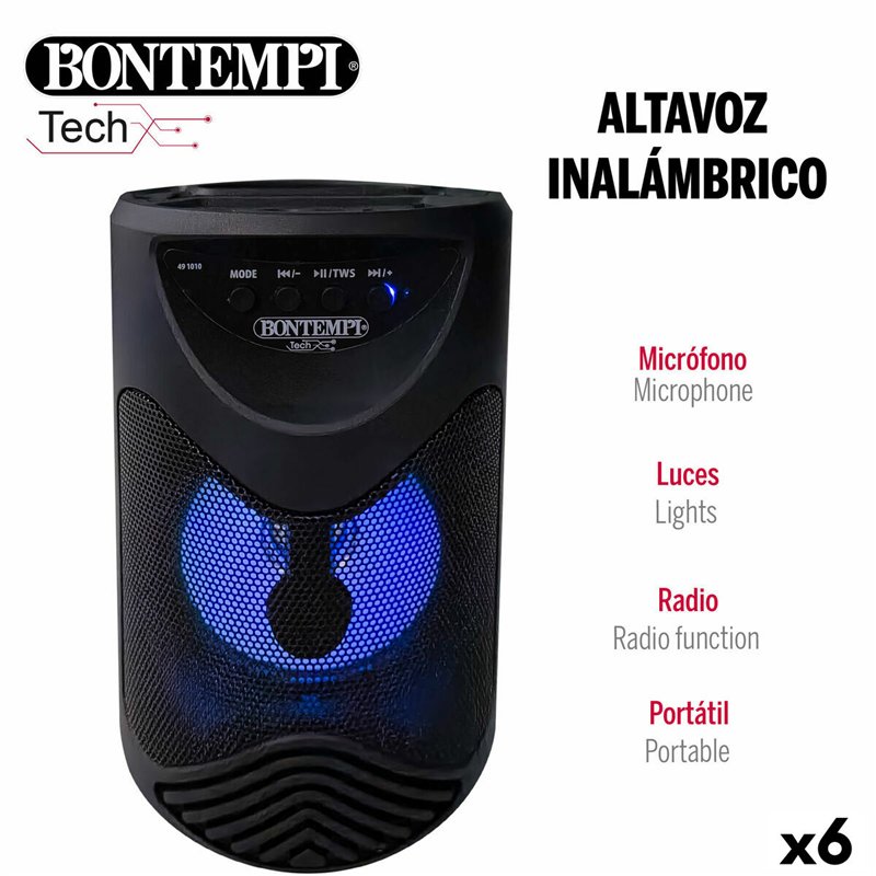 Image secondaire de Enceinte avec Microphone Karaoké Bontempi 6 Unités