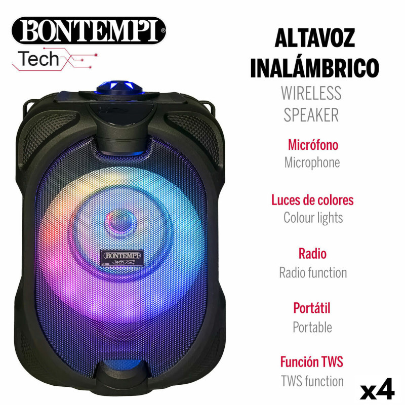 Image secondaire de Enceinte avec Microphone Karaoké Bontempi 4 Unités