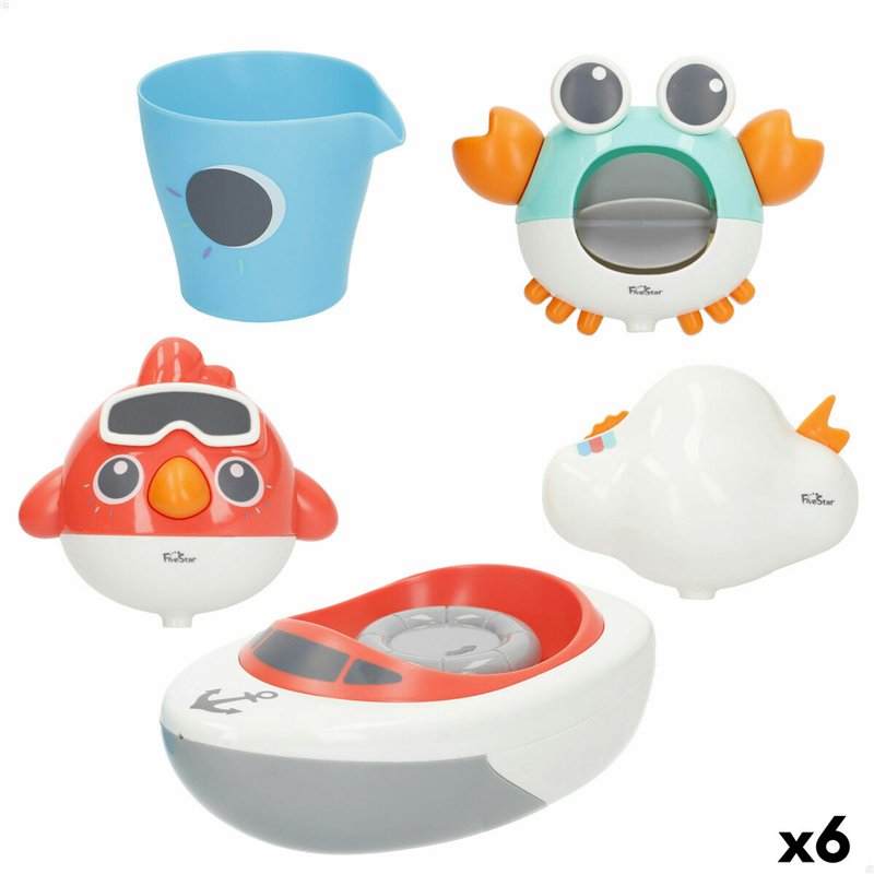 Image secondaire de Jouet Pour le Bain Colorbaby 16 x 6,5 x 9 cm 6 Unités