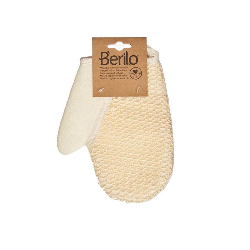 Image secondaire de Gant Exfoliant Berilo B7083-10 Blanc Beige (12 Unités)