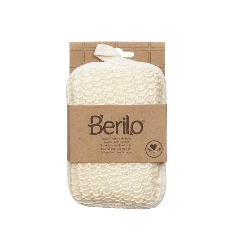 Image secondaire de Éponge Corporelle Berilo B7083-6 Blanc Beige 11 x 16,5 x 3 cm (12 Unités)