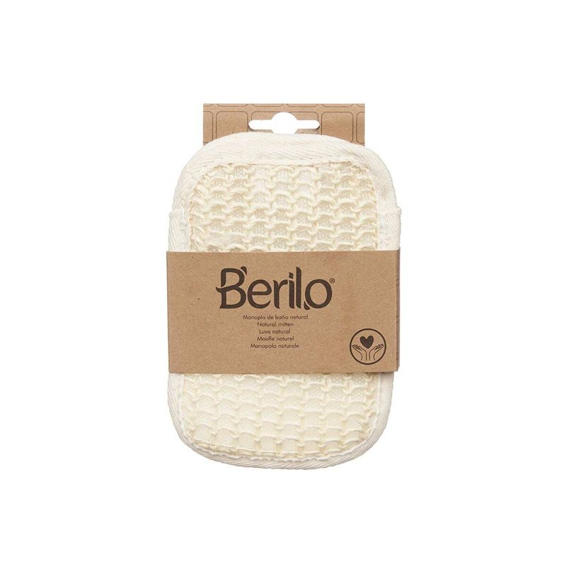 Image secondaire de Gant Exfoliant Berilo B7083-5 Blanc Beige (12 Unités)
