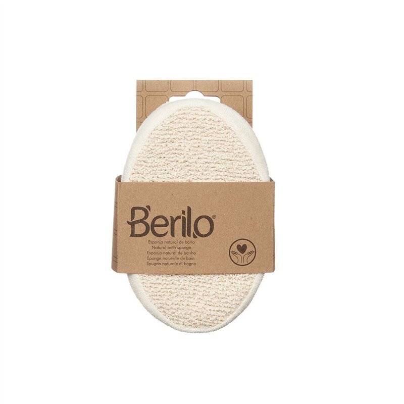 Image secondaire de Éponge Corporelle Berilo B7081-8 Blanc Beige 15 x 5 x 10 cm (12 Unités)