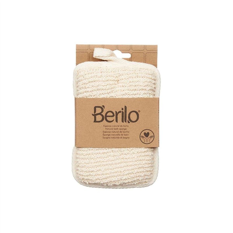 Image secondaire de Éponge Corporelle Berilo B7081-6 Blanc Beige 11 x 16,5 x 2 cm (12 Unités)