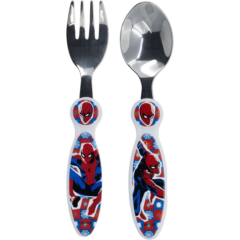 Image secondaire de Set de couverts Spider-Man CZ11342 Acier inoxydable Multicouleur 2 Pièces