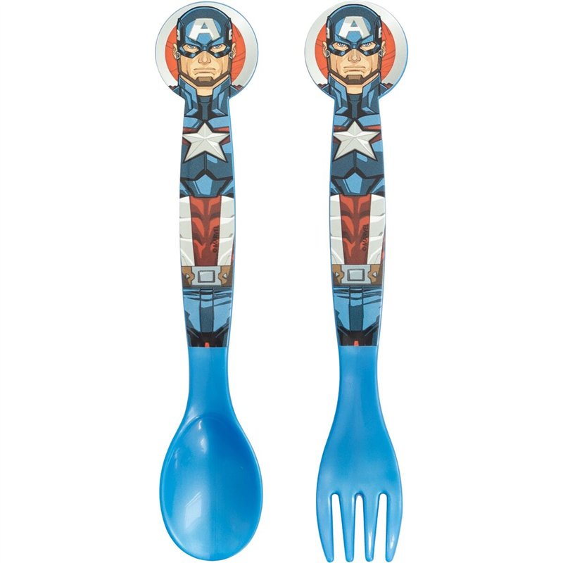 Image secondaire de Set de couverts The Avengers CZ11397 Multicouleur Plastique 2 Pièces