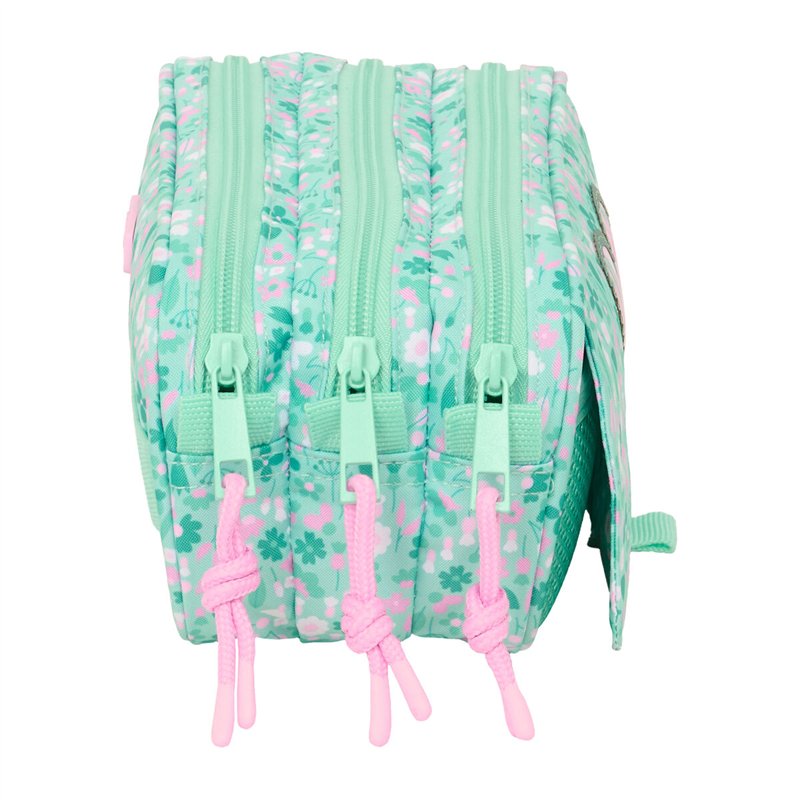Image secondaire de Trousse Fourre-Tout Triple Safta Cuore Menthe 21,5 x 10 x 8 cm