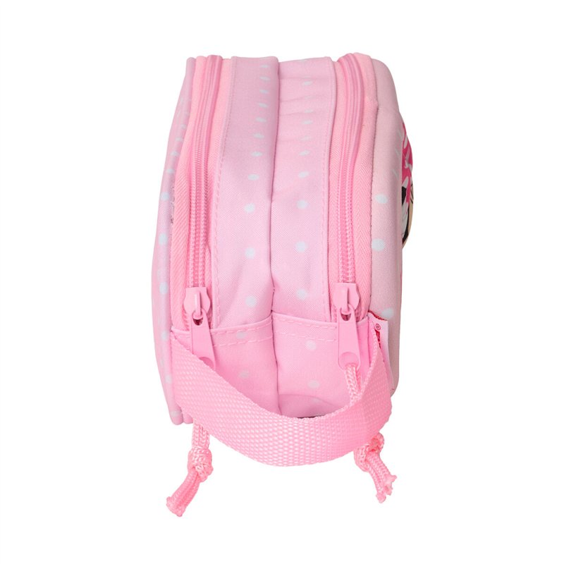Image secondaire de Trousse Fourre-Tout Double Minnie Mouse Rose 21 x 8 x 6 cm 3D