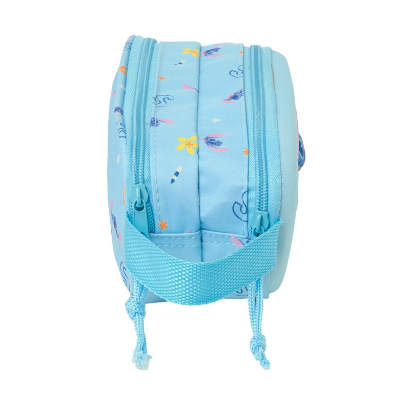 Image secondaire de Trousse Fourre-Tout Double Lilo & Stitch Bleu clair 21 x 8 x 6 cm 3D