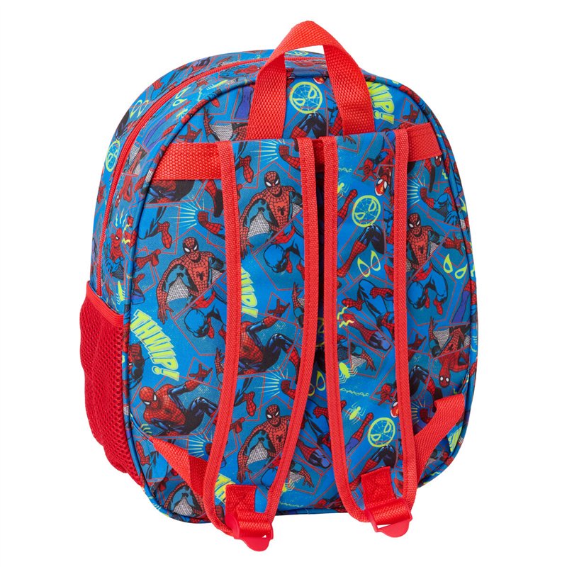 Image secondaire de Sac à dos enfant Spider-Man Rouge Blue marine 27 x 33 x 10 cm 3D