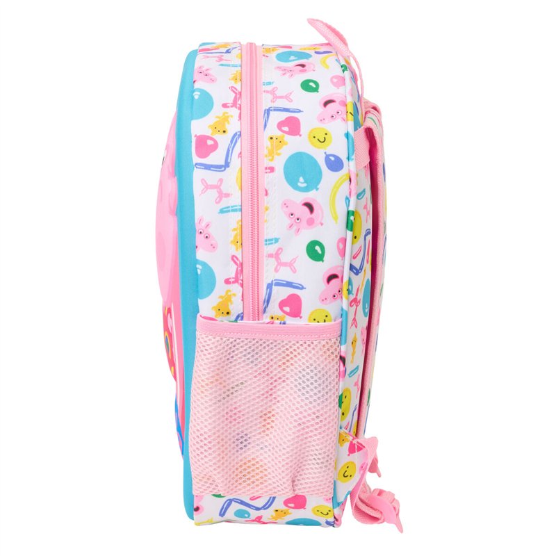 Image secondaire de Sac à dos enfant Peppa Pig Bleu Blanc Rose 27 x 33 x 10 cm 3D