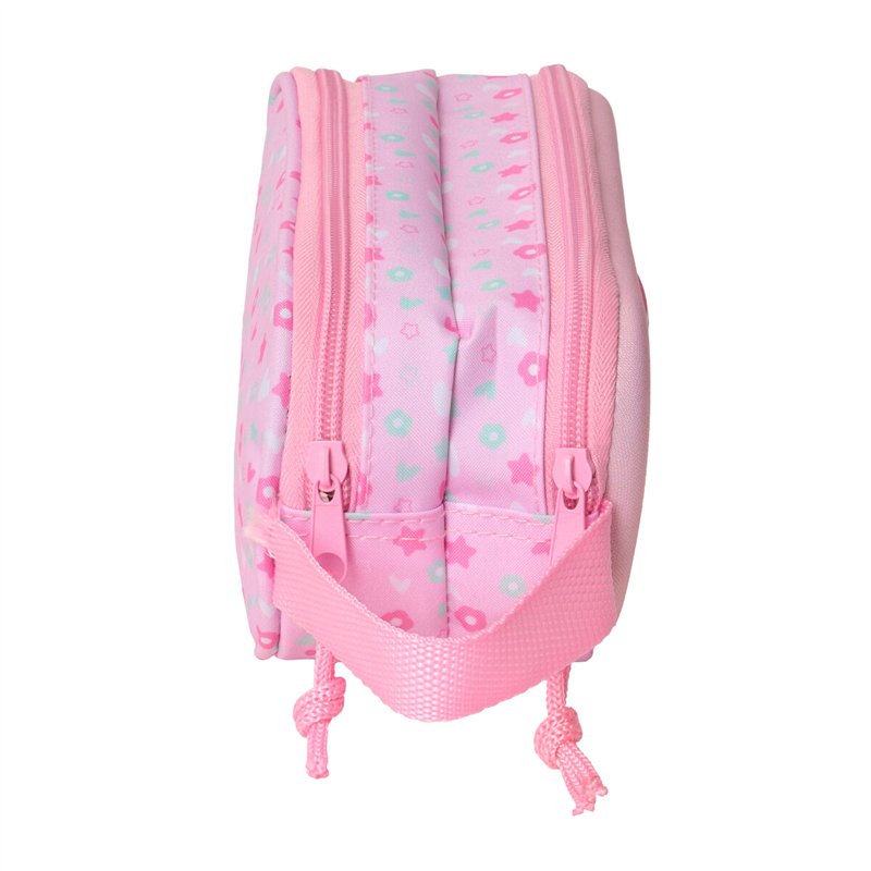 Image secondaire de Trousse Fourre-Tout Double Safta Rose 21 x 8 x 6 cm 3D