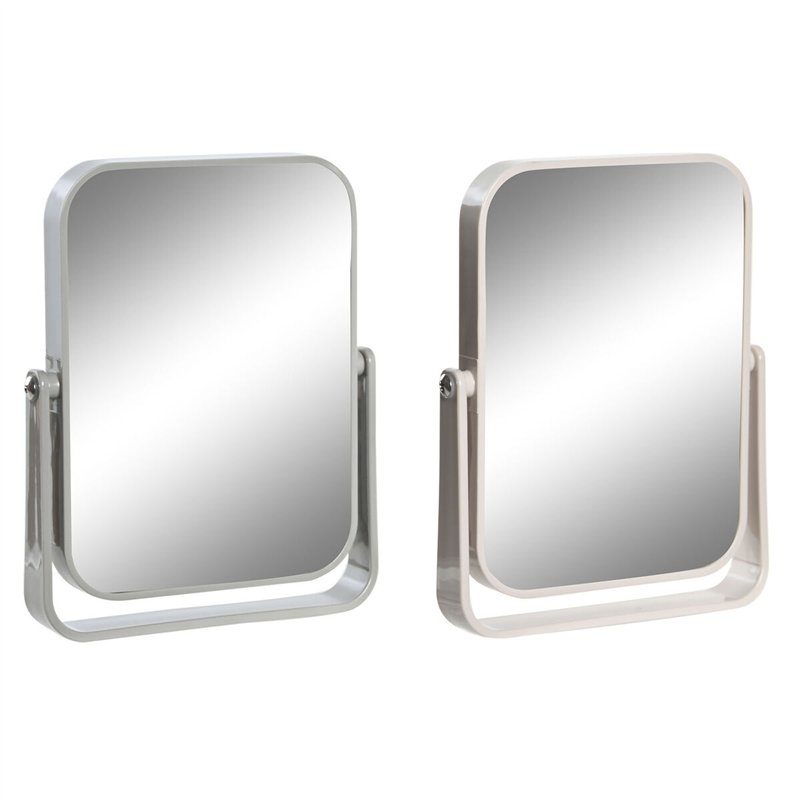 Miroir DKD Home Decor Beige Gris Crème polystyrène 15 x 2,5 x 19,2 cm (2 Unités)