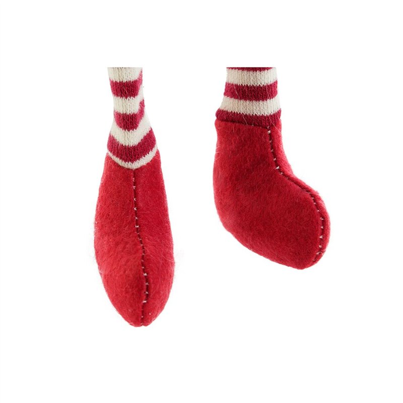 Image secondaire de Décorations de Noël DKD Home Decor Blanc Rouge Gnome 10 x 7 x 57 cm (2 Unités)