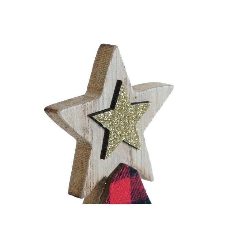 Image secondaire de Décorations de Noël DKD Home Decor Noir Rouge Arbre 11,5 x 4 x 31 cm