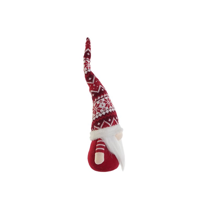 Image secondaire de Décorations de Noël DKD Home Decor Blanc Rouge Gnome 16 x 11 x 42 cm (2 Unités)