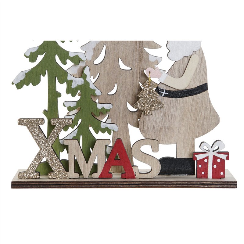 Image secondaire de Décorations de Noël DKD Home Decor Multicouleur 18 x 5 x 20 cm (2 Unités)