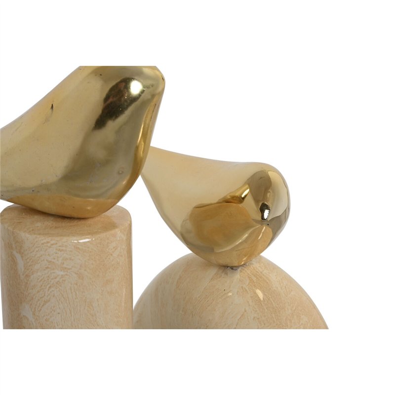 Image secondaire de Figurine Décorative Home ESPRIT Doré Ivoire Oiseaux Romantique 19 x 11,5 x 27 cm