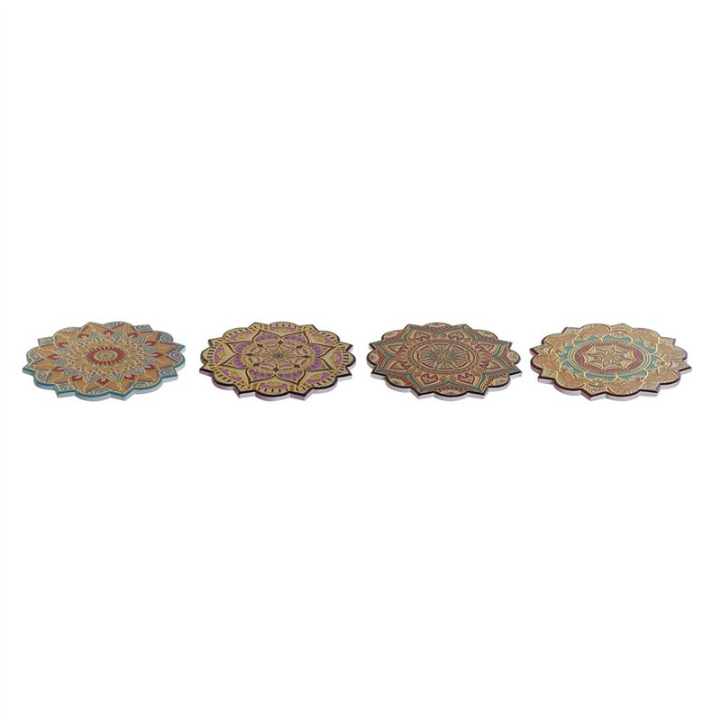 Image secondaire de Dessous de plat Home ESPRIT Liège Dolomite 20 x 20 x 1 cm (4 Unités)