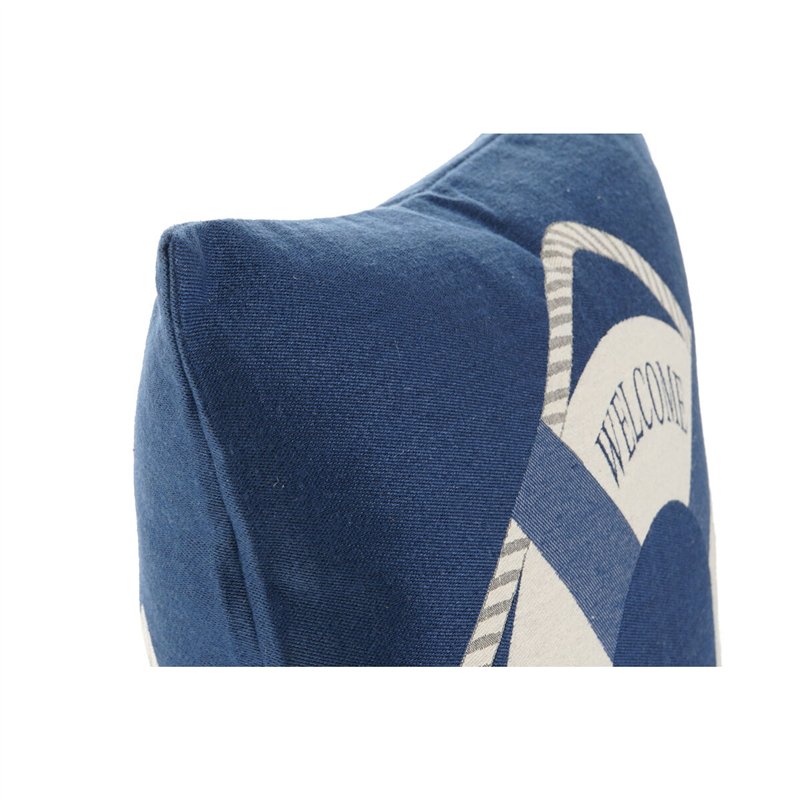 Image secondaire de Coussin Home ESPRIT Bleu Blanc 45 x 10 x 45 cm (2 Unités)