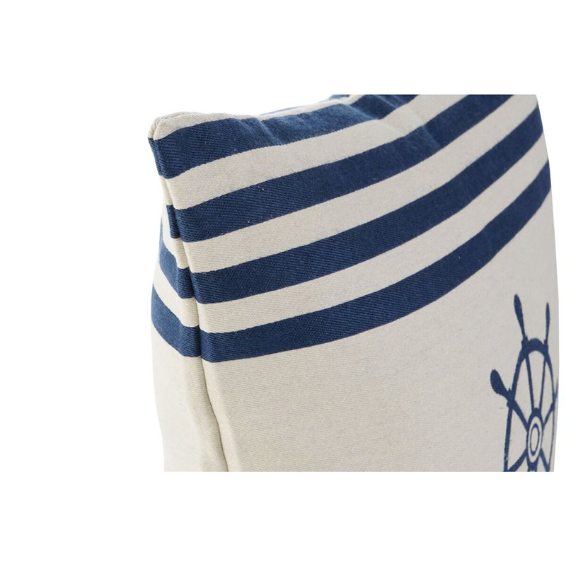 Image secondaire de Coussin Home ESPRIT Blanc Blue marine 45 x 10 x 45 cm (2 Unités)