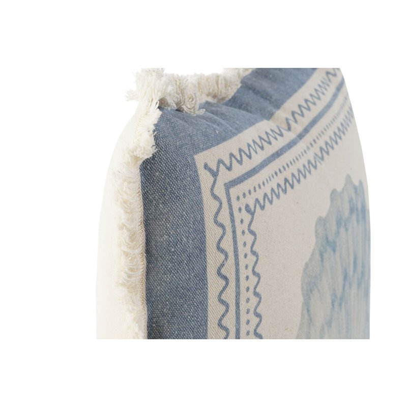 Image secondaire de Coussin Home ESPRIT Bleu Beige 45 x 10 x 45 cm (2 Unités)