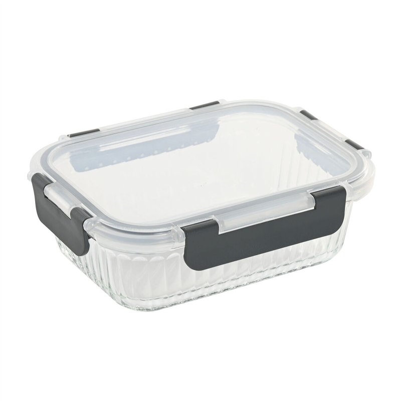 Boîte à lunch Home ESPRIT Transparent polypropylène Verre Borosilicaté 640 ml