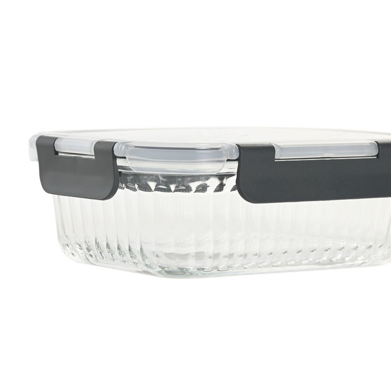 Image secondaire de Boîte à lunch Home ESPRIT Transparent polypropylène Verre Borosilicaté 640 ml
