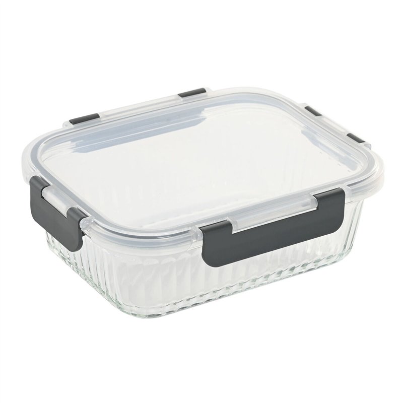 Boîte à lunch Home ESPRIT Transparent polypropylène Verre Borosilicaté 1,5 L
