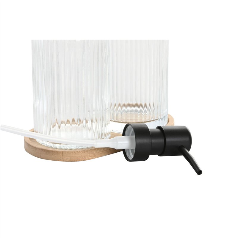 Image secondaire de Ensemble de Bain Home ESPRIT Transparent Naturel Bambou Verre Moderne 3 Pièces