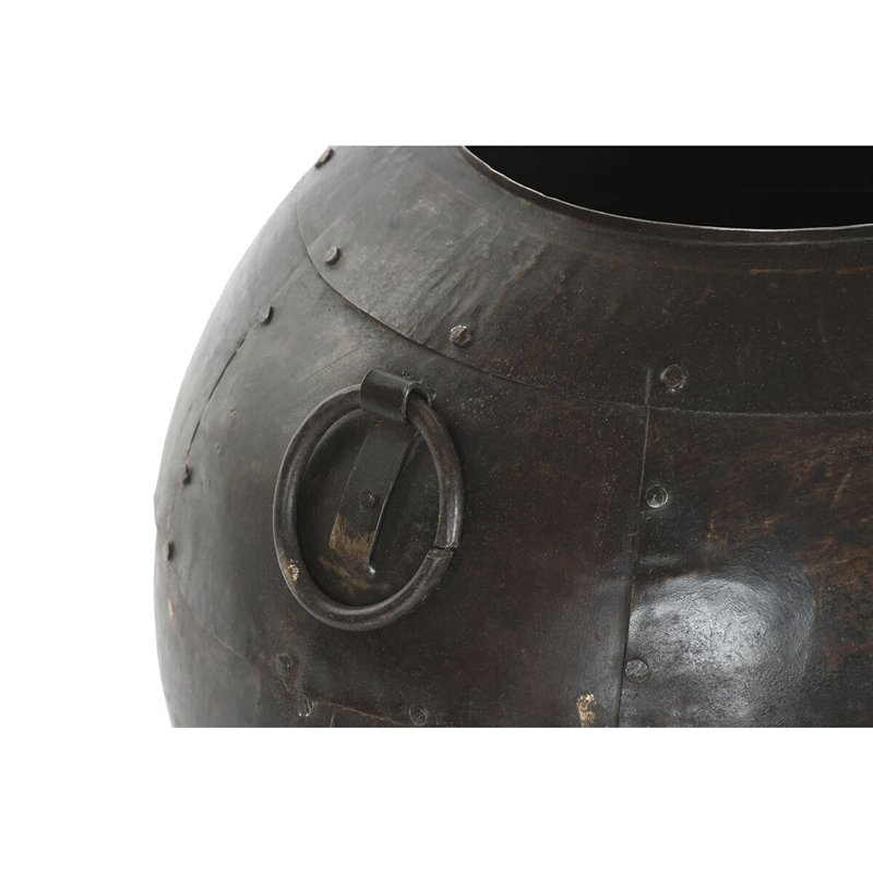 Image secondaire de Vase Home ESPRIT Marron Fer 40 x 40 x 41,5 cm