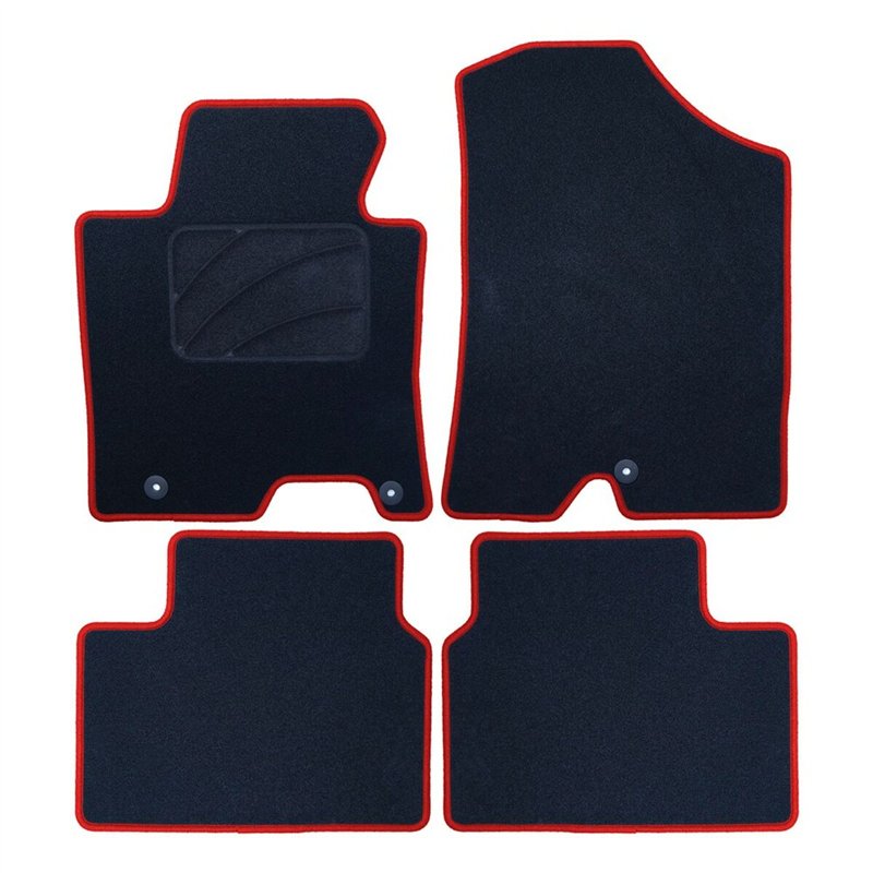 Set de tapis de voitures OCC Motorsport OCCHY0014RD Rouge Hyundai i30 5 Pièces