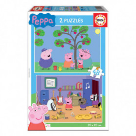 Puzzle Enfant Peppa Pig Educa (2 x 48 pcs) 22,99 €