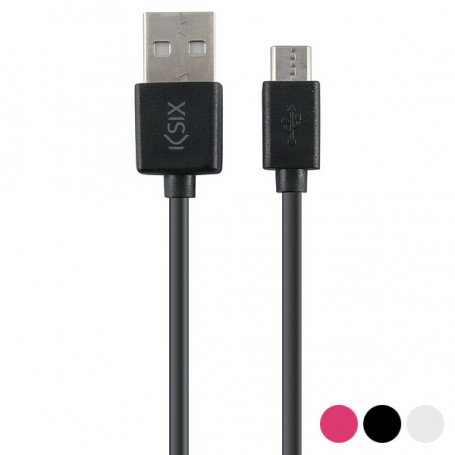 Câble de Données/Recharge avec USB KSIX Micro USB 1 m Noir 16,99 €