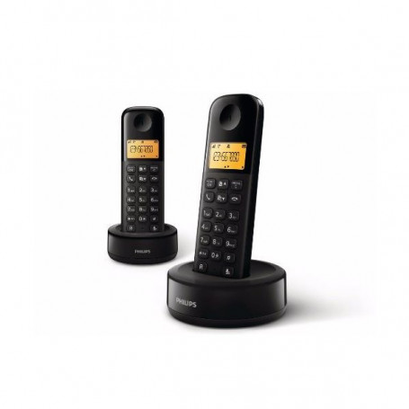 Téléphone Sans Fil Philips D1602B/01 1,6" 300 mAh GAP (2 pcs) Noir 60,99 €