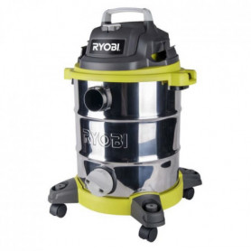Aspirateur eau et poussire 30L filaire Ryobi RVC-1220I-G - 1400 W - cuve inox - 279,99 €