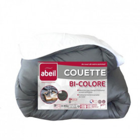 ABEIL Couette Bicolore - 200 x 200 cm - Blanc et gris 86,99 €