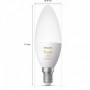 PHILIPS Hue White Ambiance - Ampoule LED connectée flamme E14 - 6W - Compatible 41,99 €