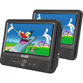 Lecteur DVD portable DJIX PVS906-50SM 9 - Double écran - Autonomie 2h - Noir 169,99 €