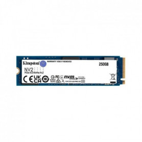 KINGSTON TECHNOLOGY Disque dur - SSD NV2 - 250Go - M.2 2280 PCIe 4.0 NVMe - Bleu 35,99 €